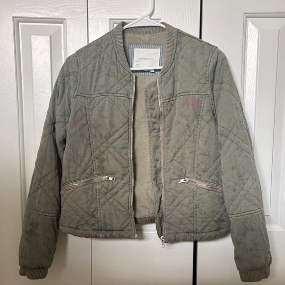 Anthropologie Floral Quilted Bomber Jacket - Picture 4 of 7